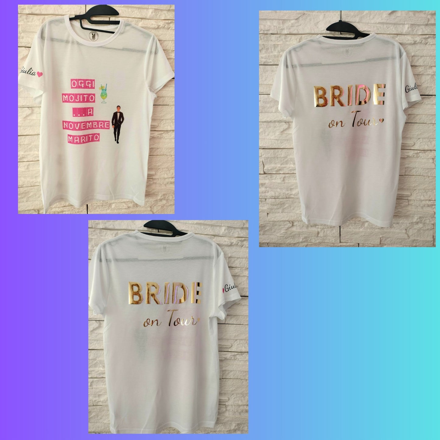 T-shirt Personalizzate Nr. 2 Stampe Fronte e Retro Maglietta + Grafica
