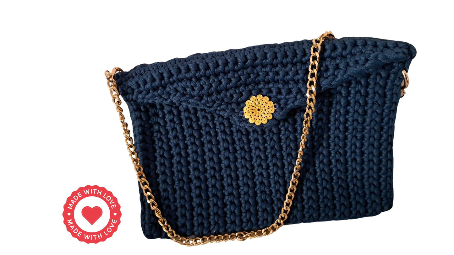 Borsetta Aurora Blu Hand Made