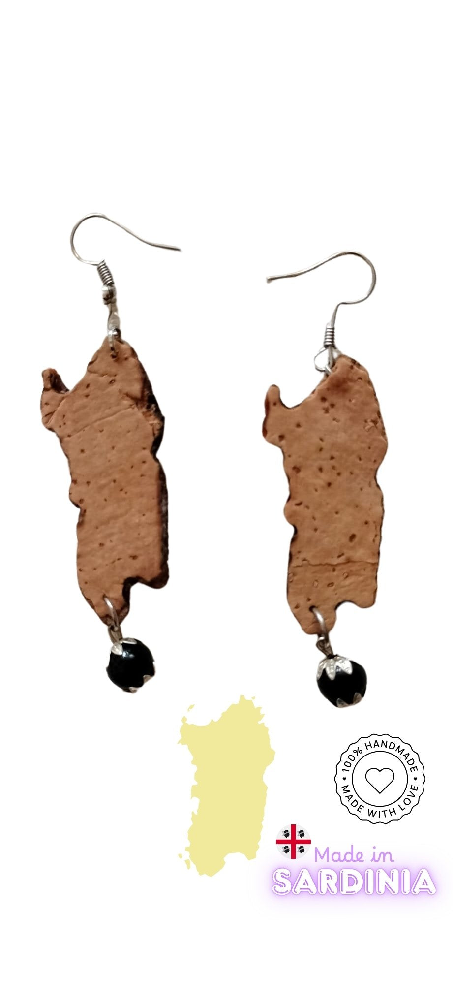 Orecchini "Isula Mia" di Sughero