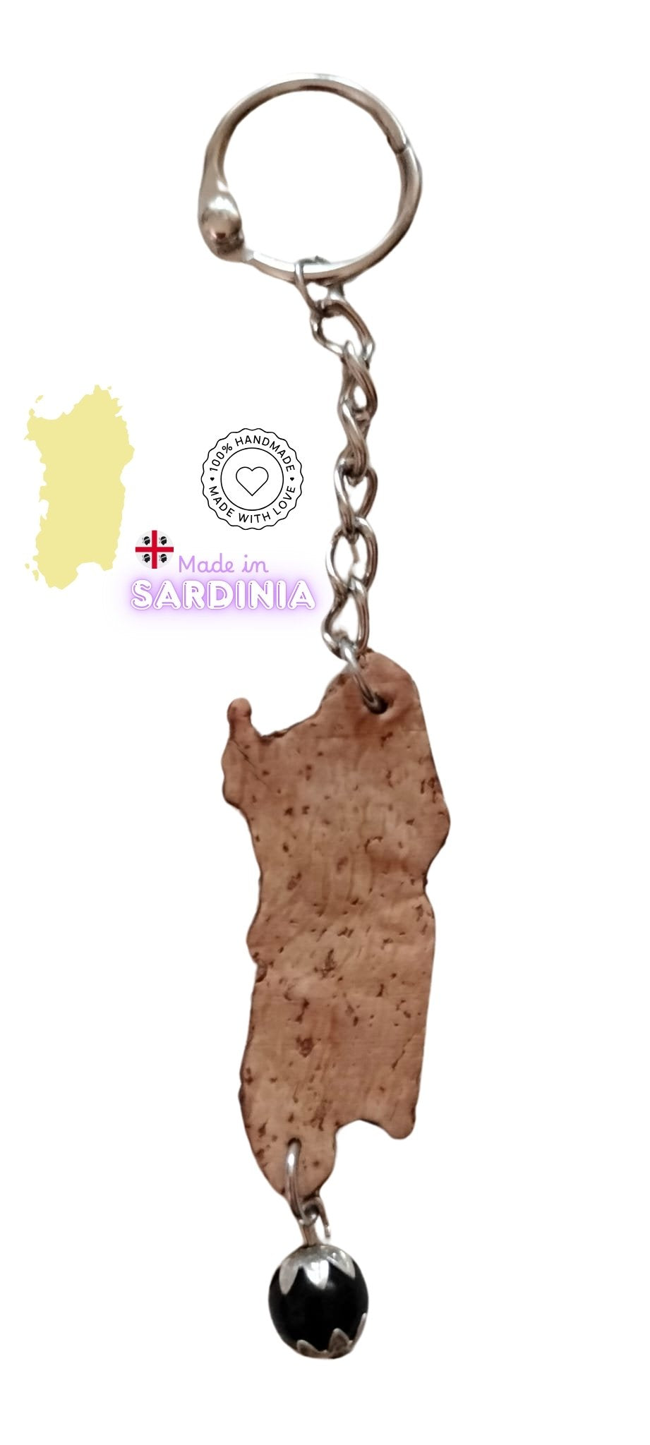 Portachiavi "Sardegna Amuleto" - Made in Sardinia