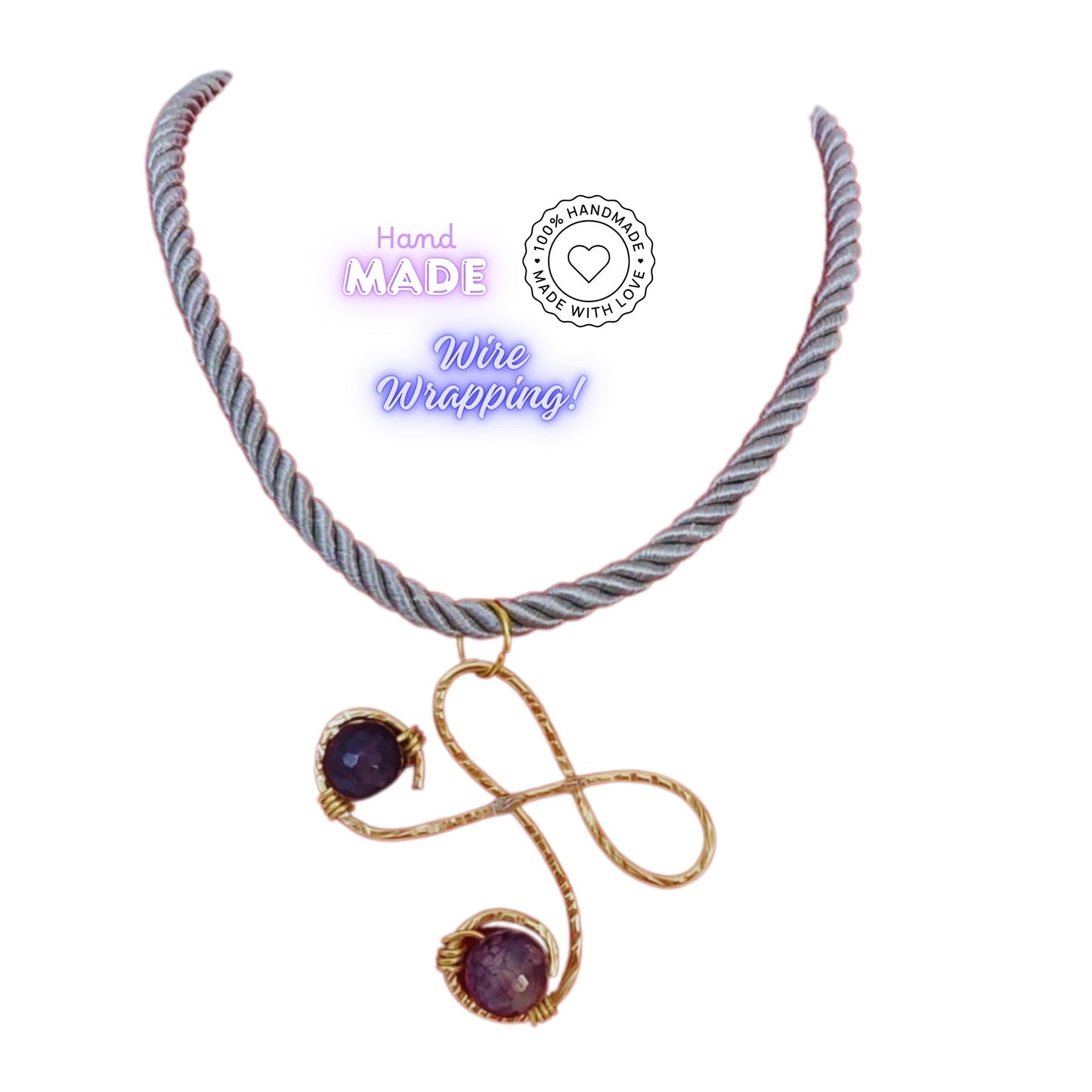 Collana💜 Energetica Artigianale💙 "Eterna Armonia"💙 Tecnica Wire Wripping 💜