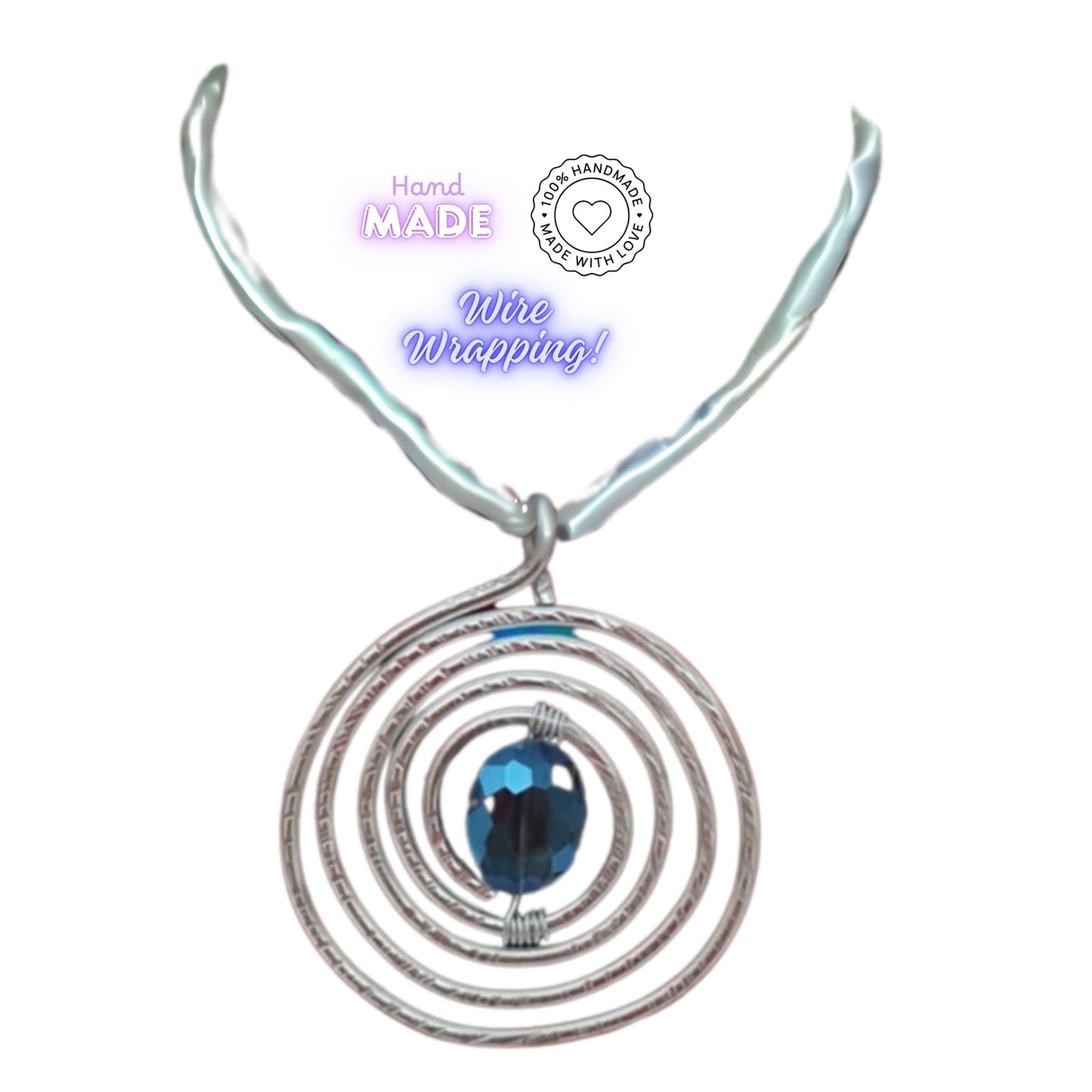 Collana💛 Energetica "Spirale Cosmica" 💛Tecnica Wire Wrapping - Hand Made💛