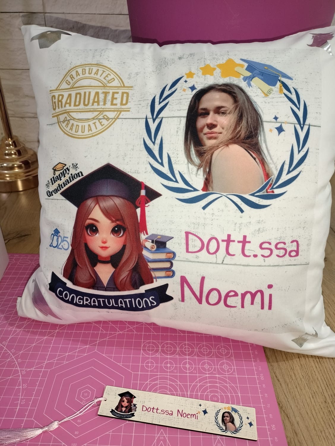 Cuscino Personalizzato Con Foto - Grafica - Scritte in Vinile
