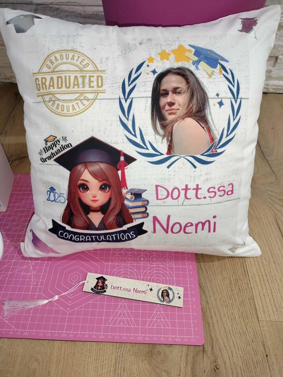kit Personalizzato Cuscino+Tazza+Segnalibro