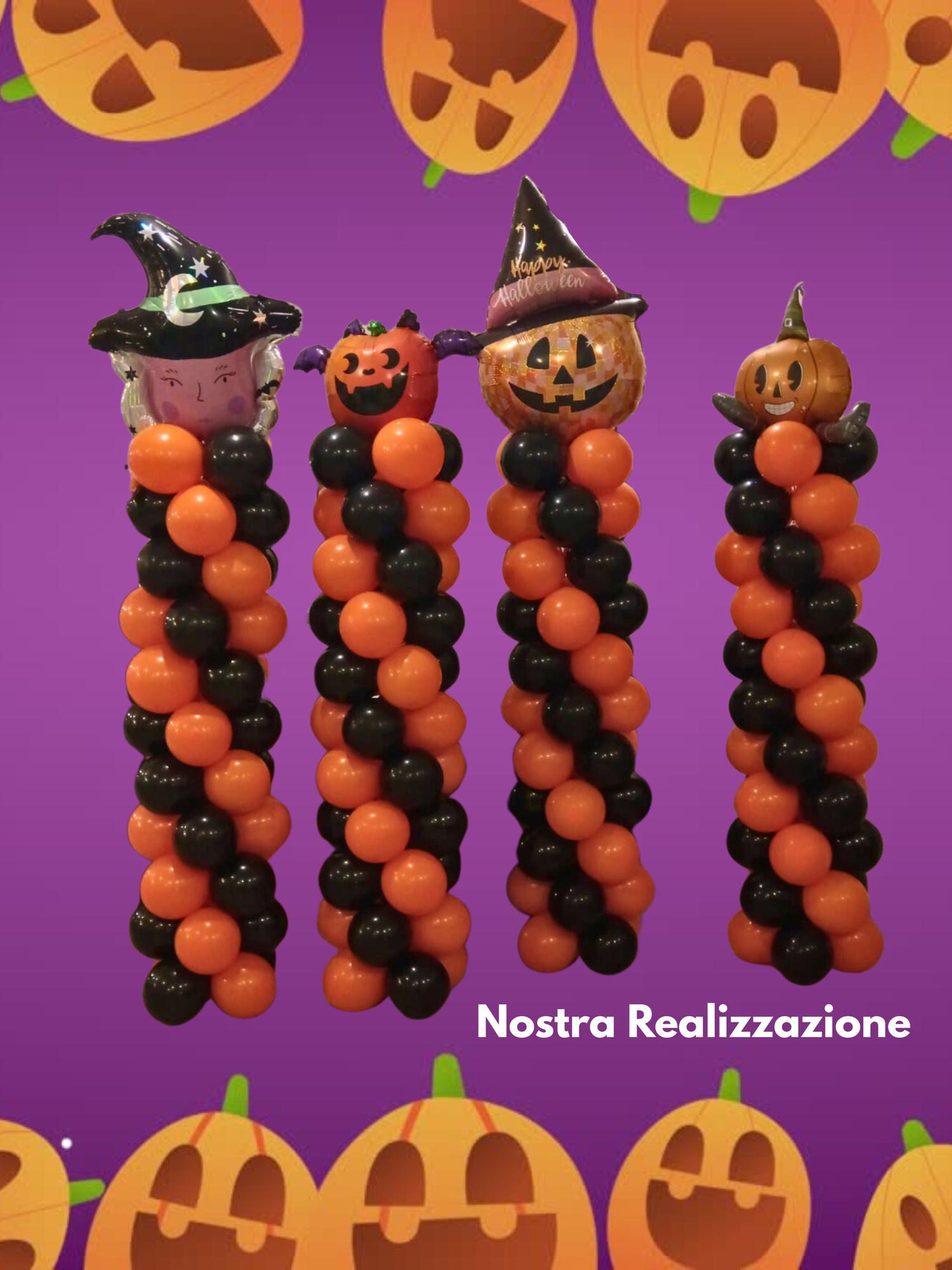 A) Colonna Autoportante di Palloncini Colori Pastello + Mylar con Forma o Personaggio