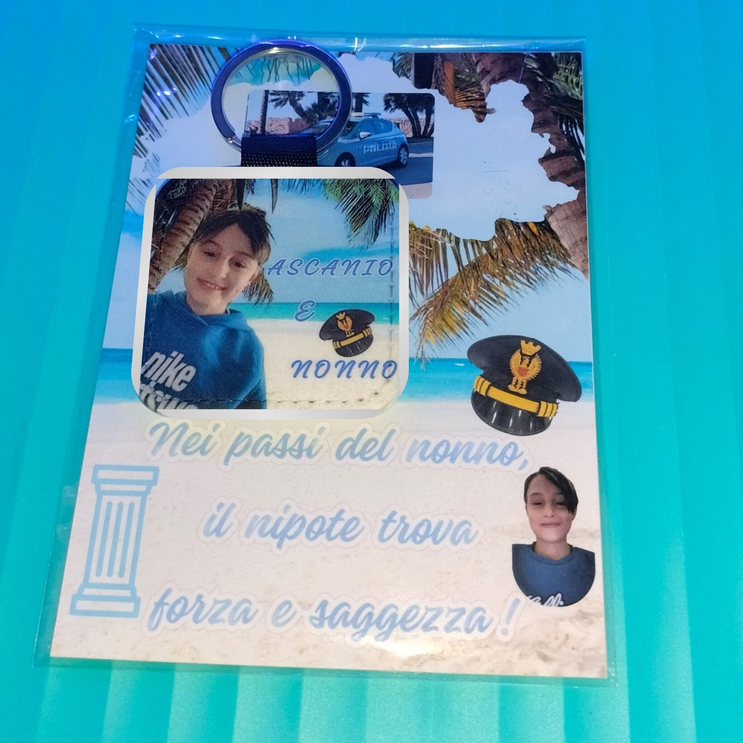 A) Portachiavi Personalizzati Con Foto e Dediche