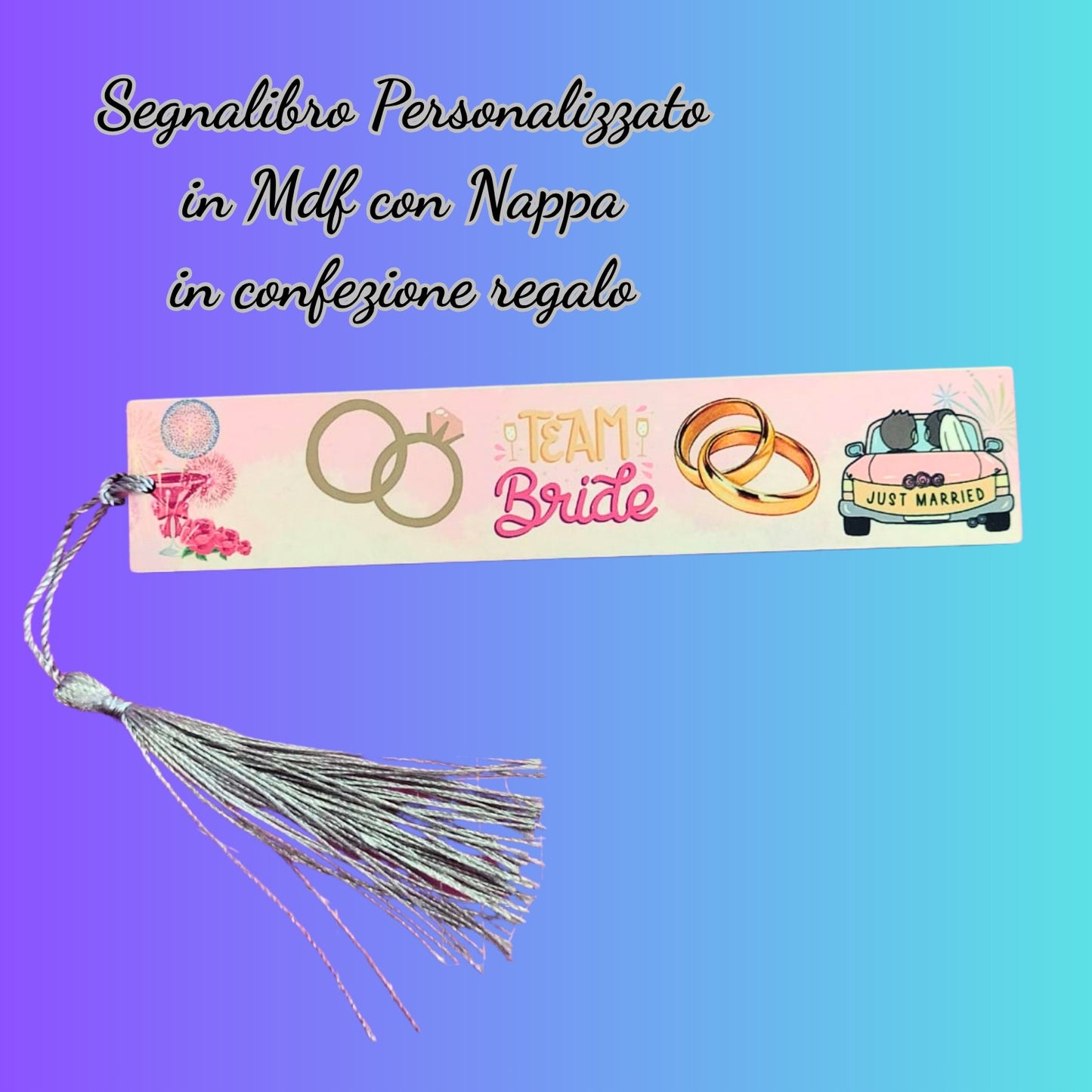 Segnalibri in Mdf Personalizzati Con Foto/frasi/Immagini Grafica inclusa