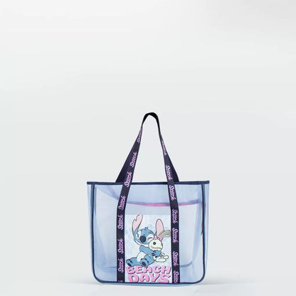 Disney Lilo e Stitch Beach Premium borsa da spiaggia trasparente 62 cm