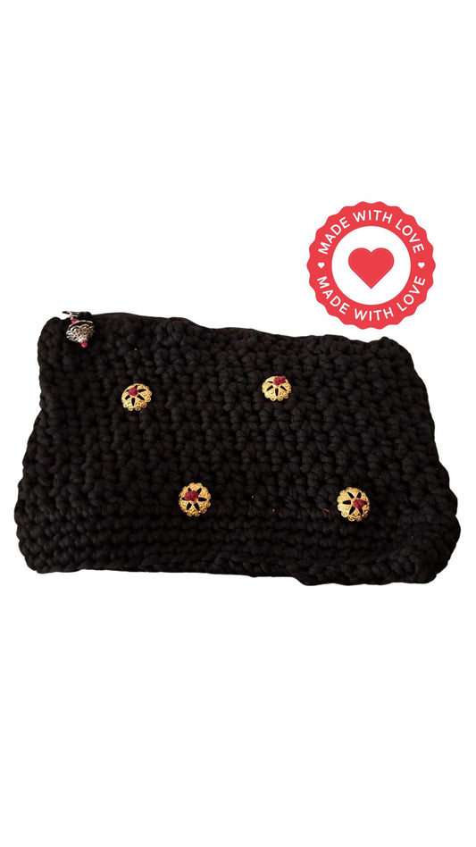 Borsetta Corallo Nero Hand Made