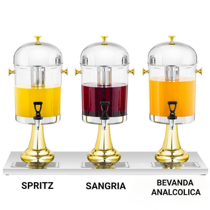 Noleggio Dispenser Professionale Bevande + Bicchieri Tiki Bar - Professional Beverage Dispenser Rental + Tiki Bar Glasses