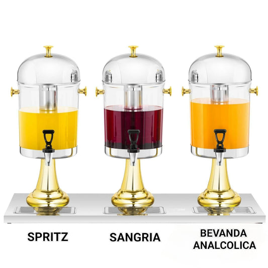 Noleggio Dispenser Professionale Bevande + Bicchieri Tiki Bar - Professional Beverage Dispenser Rental + Tiki Bar Glasses