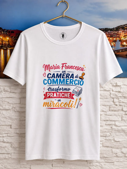 T-shirt Personalizzate Nr. 1 Stampa Fronte Maglietta + Grafica